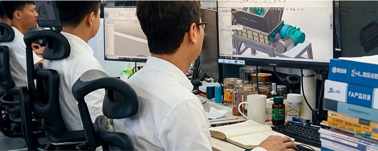The engineers are designing the drawings in common footer 