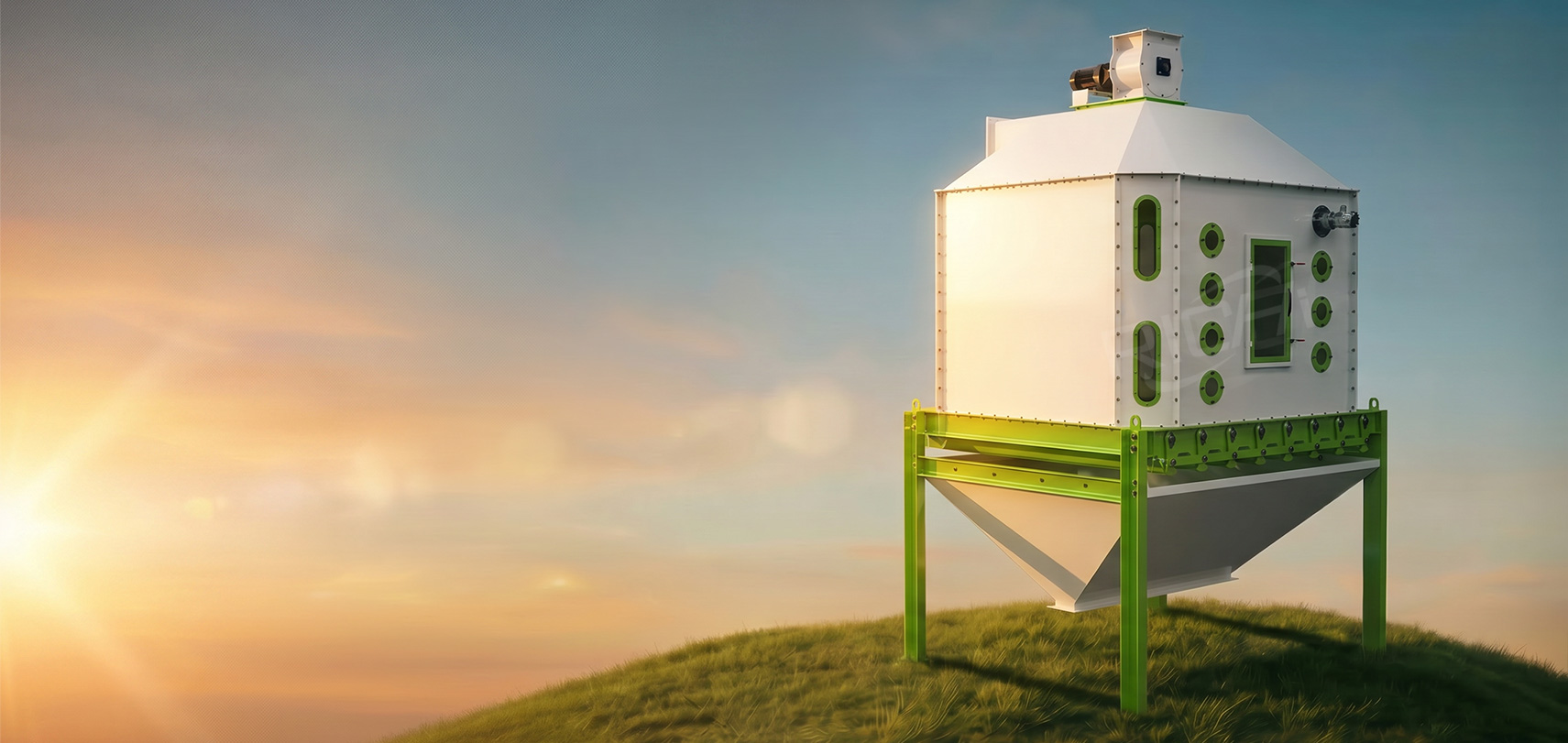 banner of counterflow pellet cooler