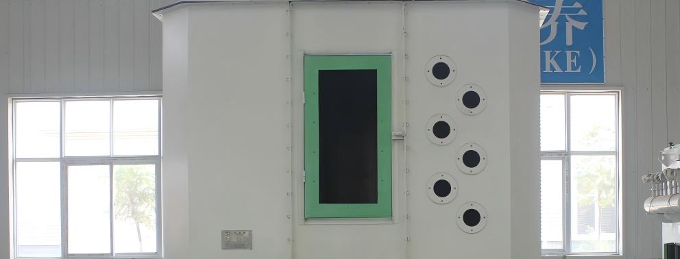 cooling chamber in counterflow pellet cooler web