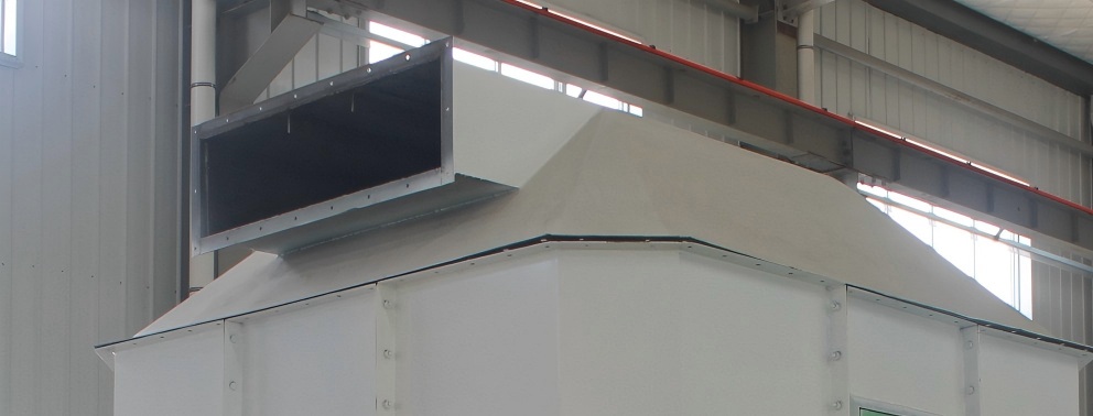 feeding device in counterflow pellet cooler web