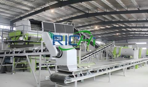 6‑8 T/H Chicken Manure Fertilizer Project, Bulgaria,chicken manure pellet mill